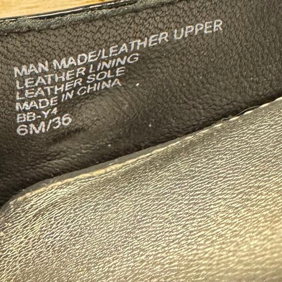 Bebe Black Criss Cross Ankle Strappy Platform Sandals 6M - Picture 8 of 13